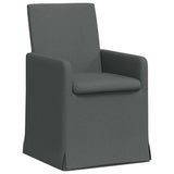 Dining Chairs 2 pcs Dark grey 57 x 67 x 95 cm Fabric 42017904