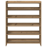 Shoe Rack Artisan Oak 80x25x100 cm Engineered Wood 859904