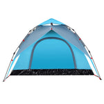Camping Tent Dome 3-Person Blue Quick Release 4004178