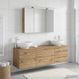 Bathroom Furniture Set 4 pcs Artisan Oak 3406942