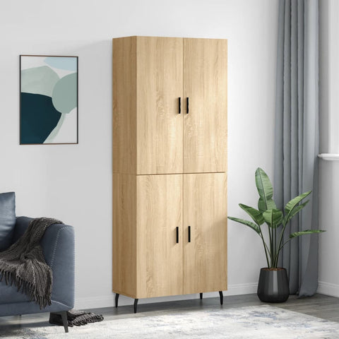 Highboard Sonoma Oak 69.5x34x180 cm Engineered Wood 3195694