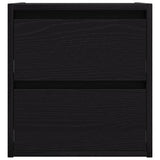 ZNTS Wall-mounted Bedside Cabinets 2 pcs Black Oak 38x34x40 cm 861250