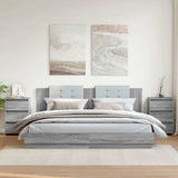 Bed Cabinets 2 pcs Grey Sonoma 40x35x62.5 cm Engineered Wood 815174