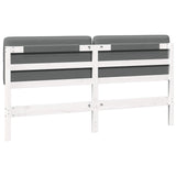 Upholstered Headboard White and Light Grey 180 cm 880112