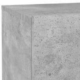 Bedside Cabinet with LED Lights Concrete Grey 70x36x40.5 cm 836780
