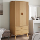 Wardrobe "OLDEN" Brown 76,5x53x172 cm Solid Wood Pine 358594