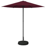 Garden Parasol with Base 230 x 230 cm Polyester Rectangular 42036217