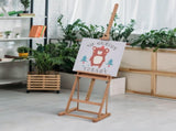 Wooden Easel Stand H-Frame Artist Easel with 171-230cm Adjustable Height and 0-80&deg Working Angles T3398P342435