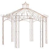 45439 Garden Pavilion Antique Brown 4 m Iron