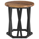 ZNTS Nesting Side Tables 3 pcs Old Wood Engineered Wood 868259
