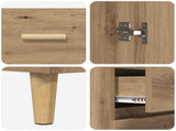 Highboard Artisan Oak 69.5 x 32.5 x 180 cm Engineered Wood 3416034