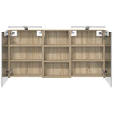 Bathroom Cabinet Set 3 pcs 140 x 14.5 x 70 cm Engineered wood 3403786