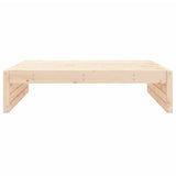 Garden Footstool Natural Solid Pine Wood Medium Modular 825751