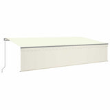 Manual Retractable Awning with Blind 6x3m Cream 3069477