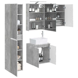 Bathroom Cabinet Set 5 pcs Concrete Grey 50 x 14.5 x 70 cm 3407314