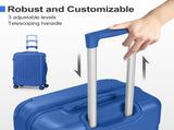 Premium ABS Luggage Set with Diamond Pattern & Non-TSA Locks 53959869