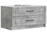 Bedside Cabinet with Drawer Concrete Grey 62 x 34.5 x 44.5 cm 895698