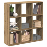 Room Divider Bookcase Artisan Oak 102x29x103.5 cm Engineered Wood 858047