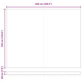 Retractable Awning Manual Red 450 x 350 cm Fabric 3331174