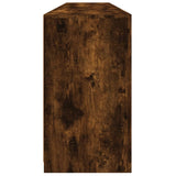 Sideboard with LED Lights Smoked Oak 181.5x37x67 cm 3209006