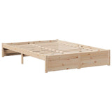 Bookcase Bed without Mattress 140x190cm Solid Wood Pine 3322411