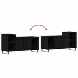 TV Cabinet Set Black Oak 100 x 35 x 55 cm Engineered Wood 862970