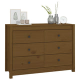 Side Cabinet Honey Brown 100x40x72 cm Solid Wood Pine 821767
