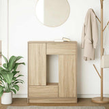 Sideboard with Drawers and Doors Sonoma Oak 73x31x90 cm 861852