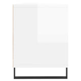 TV Cabinet High Gloss White 150x30x44.5 cm Engineered Wood 831302