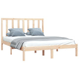Bed Frame without Mattress Solid Wood Pine 120x190 cm Small Double 3105130