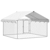 Outdoor Dog Kennel with Roof 200x200x150 cm 171498