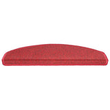 Stair Mats 30 pcs 65x24x4 cm Red Half Round Large 3365754