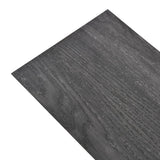 Non Self-adhesive PVC Flooring Planks 5.26 m 2 mm Black and White 245167