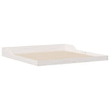 Bed Frame White 180 x 210 cm Solid Pine Wood 873359