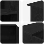 Reception Desk Black Oak 100x50x103.5 cm Engineered Wood 3324161
