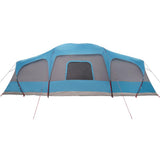 Family Tent with Porch Dome 9-Person Blue Waterproof 4009585