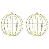 Ball with 192 LEDs 2 pcs Warm white 40 x 40 x 43.5 cm Metal 42019110