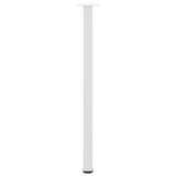 Console Table Legs 4 pcs White 72-74 cm Steel 4012457