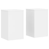 ZNTS Plant Stands 2 pcs White 30x30x50 cm Engineered wood 852915