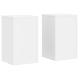 Plant Stands 2 pcs White 30x30x50 cm Engineered wood 852915