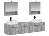 Bathroom Cabinet Set 5 pcs Grey Sonoma 50 x 14.5 x 70 cm 3406604