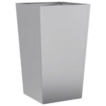 ZNTS Garden Planter 45x45x75 cm Galvanised Steel 851104