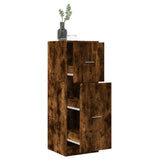 Apothecary Cabinet Smoked Oak 40x41x118 cm Engineered Wood 855200