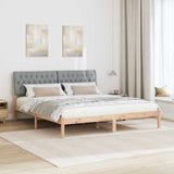 Bed Frame with Upholstered Headboard Brown 180 x 200 cm 3394383