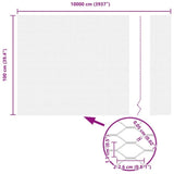 Hexagon Fence Silver 1 x 100 m Galvanised steel 42005753