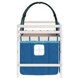 Kids' Loft Bed with Tunnel without Mattress Blue 90x190cm 3207004