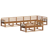 Outdoor Sofa Set 8 pcs Natural Solid Acacia Wood 3367762
