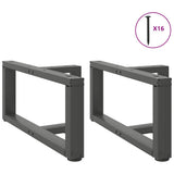 Coffee Table Legs T-Shaped 2 pcs Anthracite 70x25x cm Steel 4013018