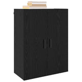 Wall Cabinet Black Oak 69.5 x 34 x 90 cm Engineered Wood 879521