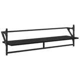 Wall Shelf Set 6 pcs Black Oak 100 x 25 x 30 cm Engineered Wood 882840